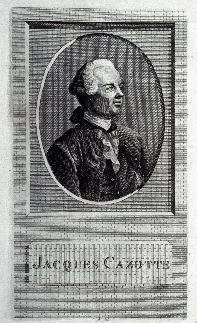 Portret autora Jacques Cazotte 1720-1792 autorstwa French Master
