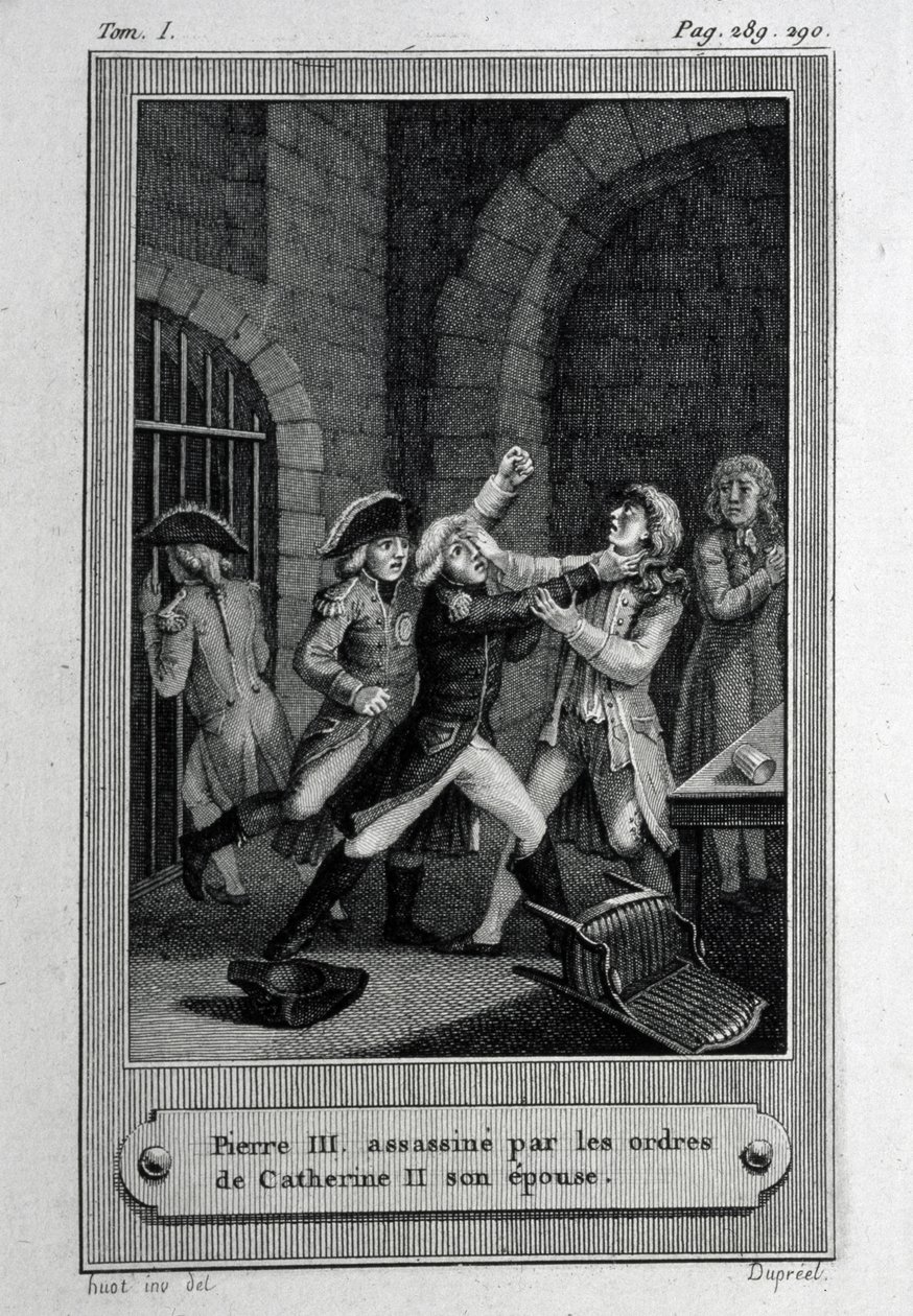 Zabójstwo cesarza Rosji Piotra III Fiodorowicza 17 lipca 1762 r. autorstwa French Master