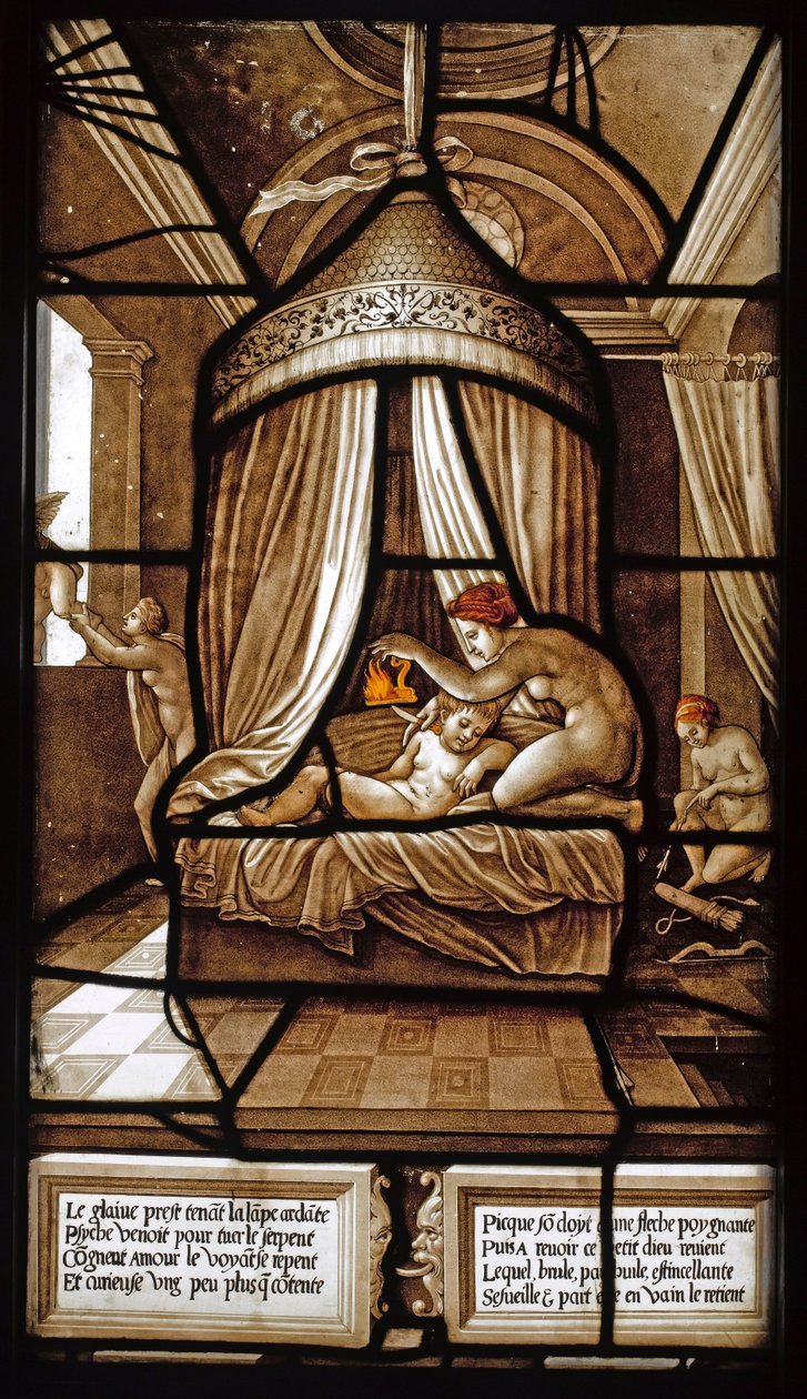 Witraż Historia Psyche, 1441-1444 autorstwa French Master