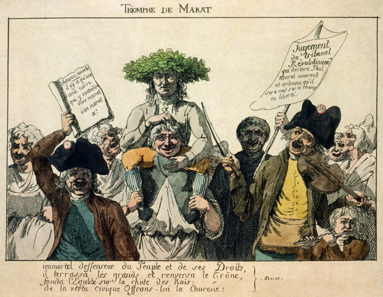 Triumf Marata, 1793 autorstwa French Master