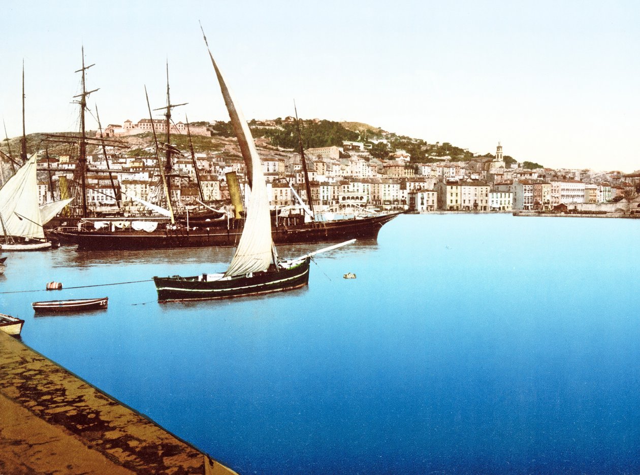 Widok na ten port, Francja, 1890-1900 autorstwa French Photographer