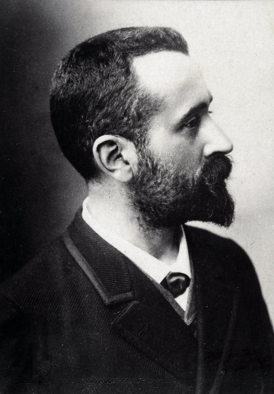 Alphonse Bertillon (1853-1914), francuski uczony, twórca antropometrii. autorstwa French Photographer