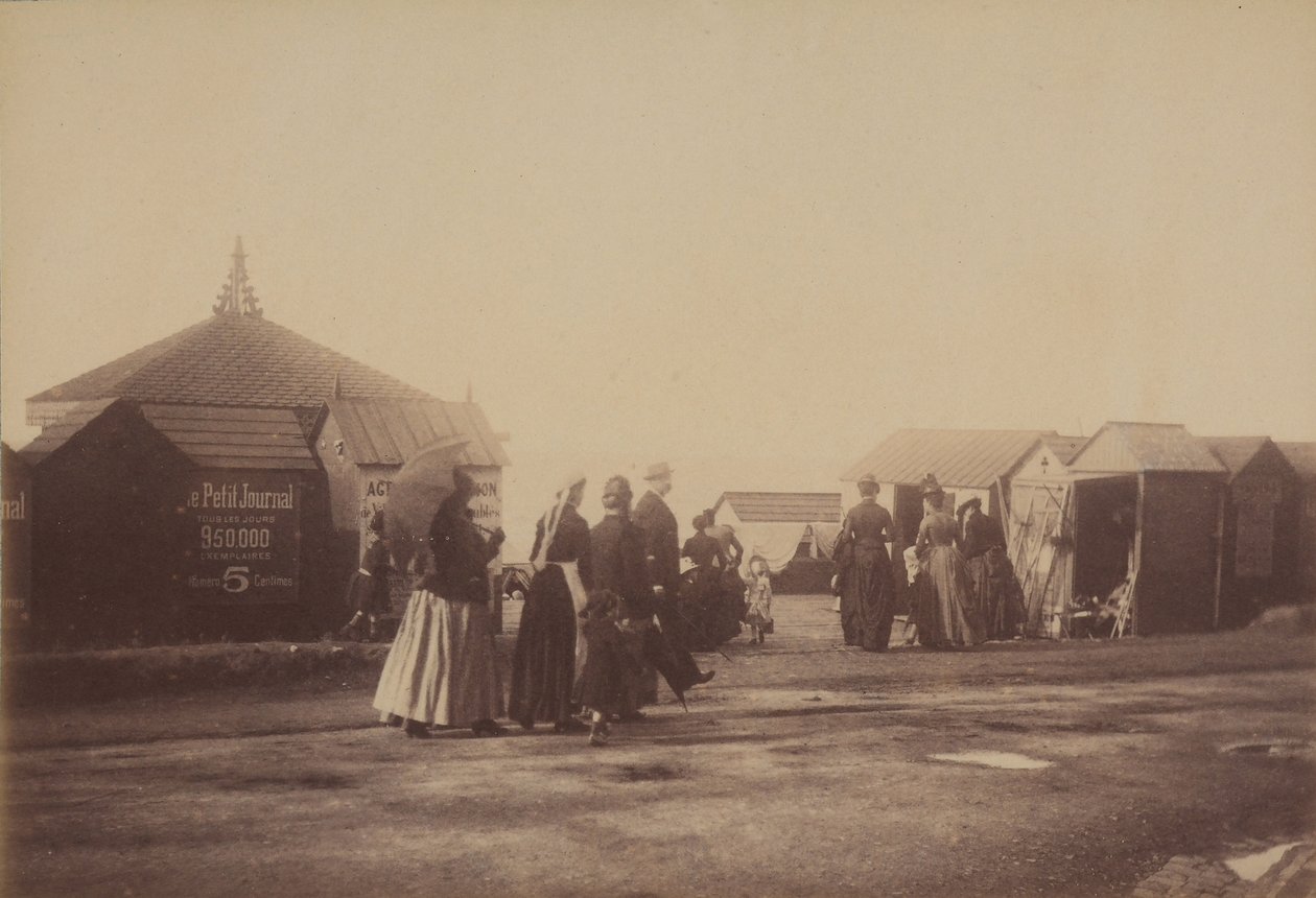 Zakład kąpielowy w Villers-sur-Mer, Deauville, Francja autorstwa French Photographer