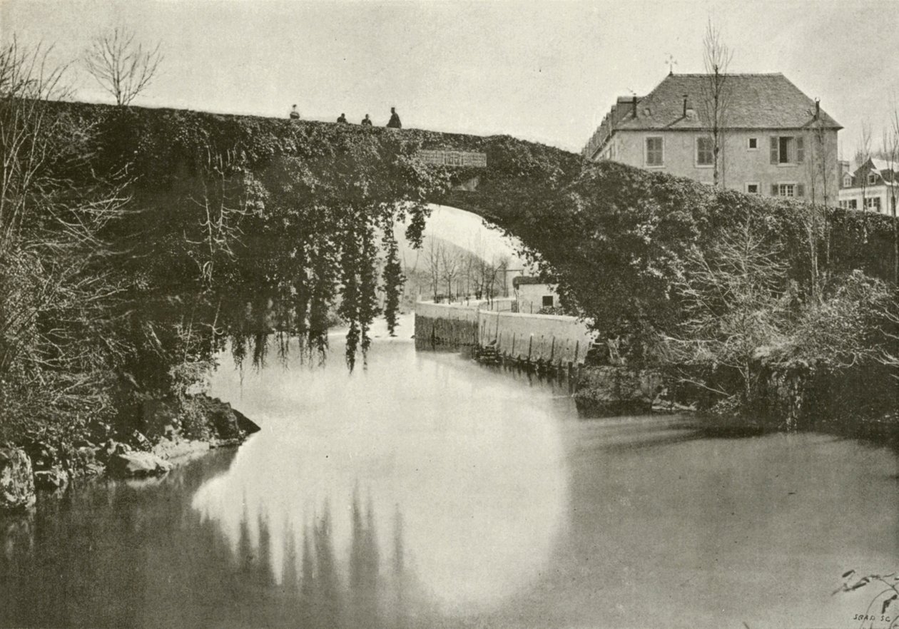 Betharram, Le Pont (zdjęcie czarno-białe) autorstwa French Photographer