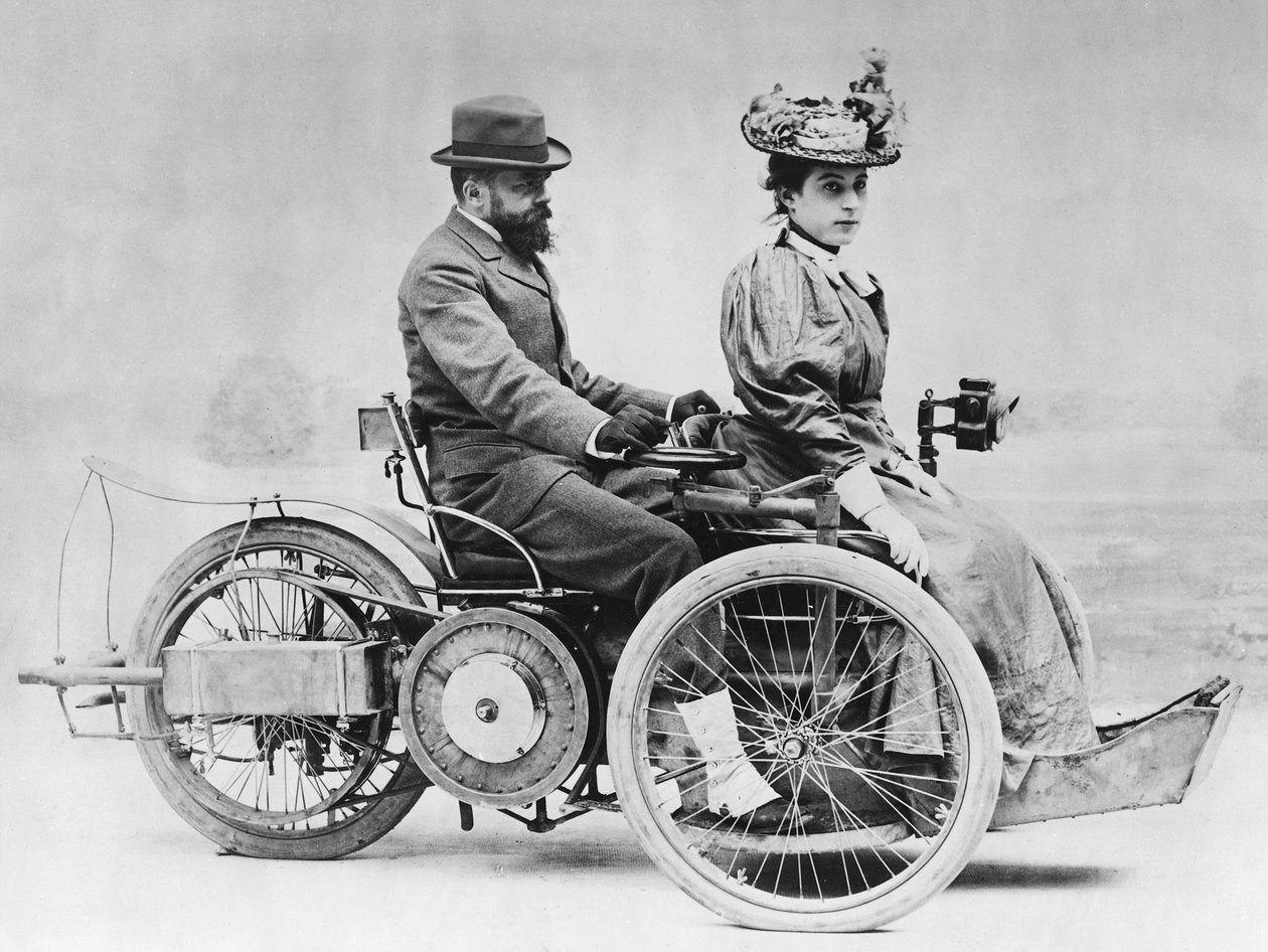 Wózek Bollées, 1896 r autorstwa French Photographer