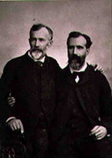 Emmanuel Benner (1836-96) i Jean Benner (1836-1906), z „Galerie Contemporaine”, ok. 1874-78 (zdjęcie czarno-białe) autorstwa French Photographer