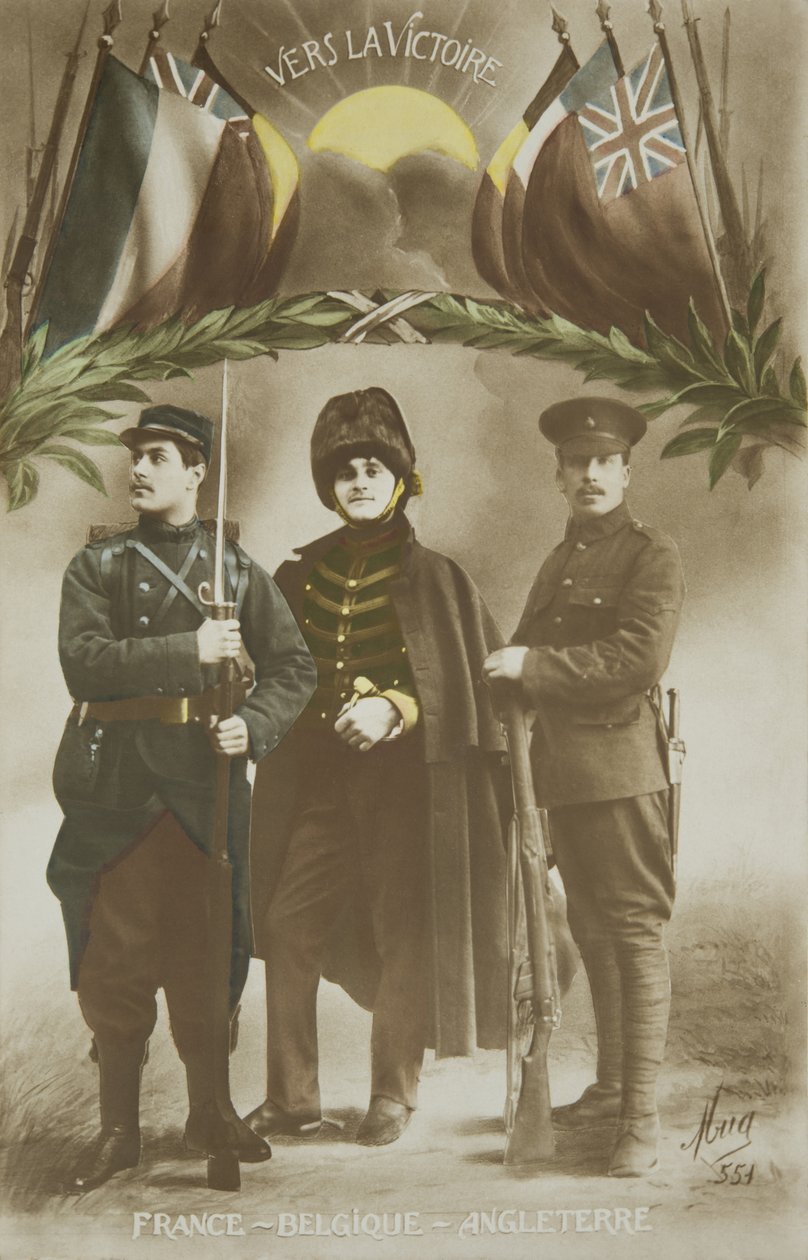 I wojna światowa, sojusz Francja - Belgia - Anglia, XX w. (foto) autorstwa French Photographer