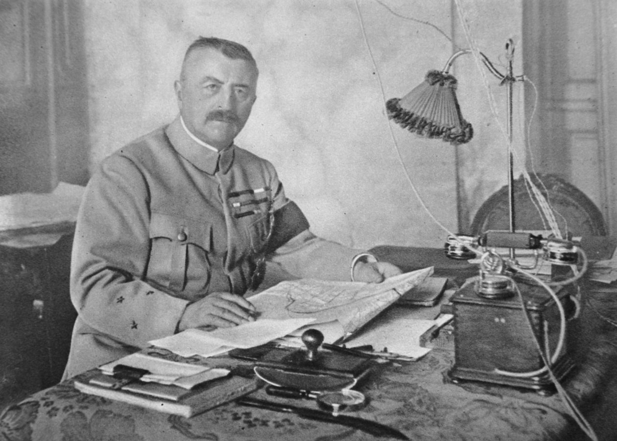 Generał Franchet dEsperey, dowódca naczelny armii alianckich na Bałkanach, 1914-19 autorstwa French Photographer