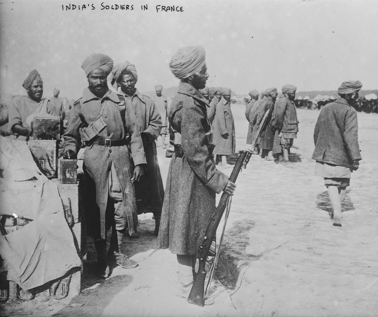 Żołnierze indyjscy we Francji, 1914-1915 autorstwa French Photographer