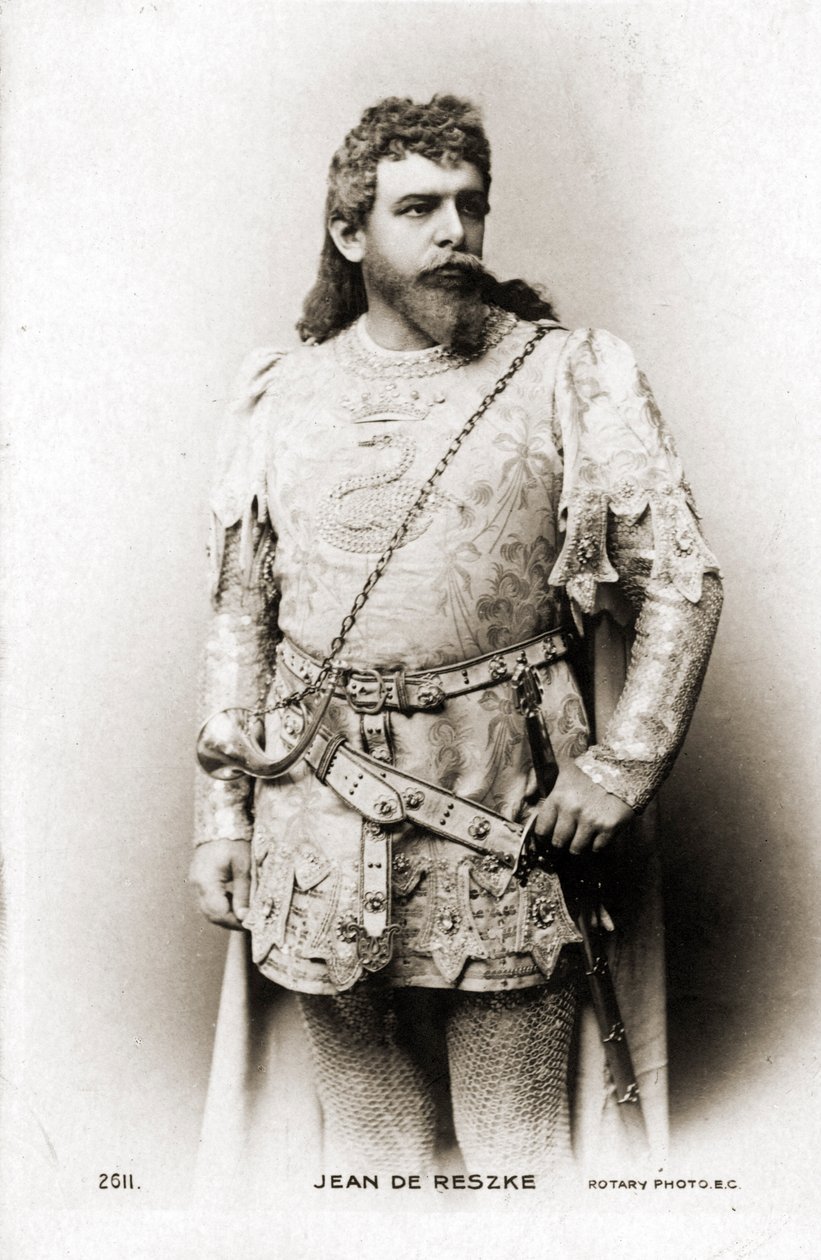 Jean de Reszke jako Romeo w operze Charlesa François Gounoda Romeo i Julia autorstwa French Photographer