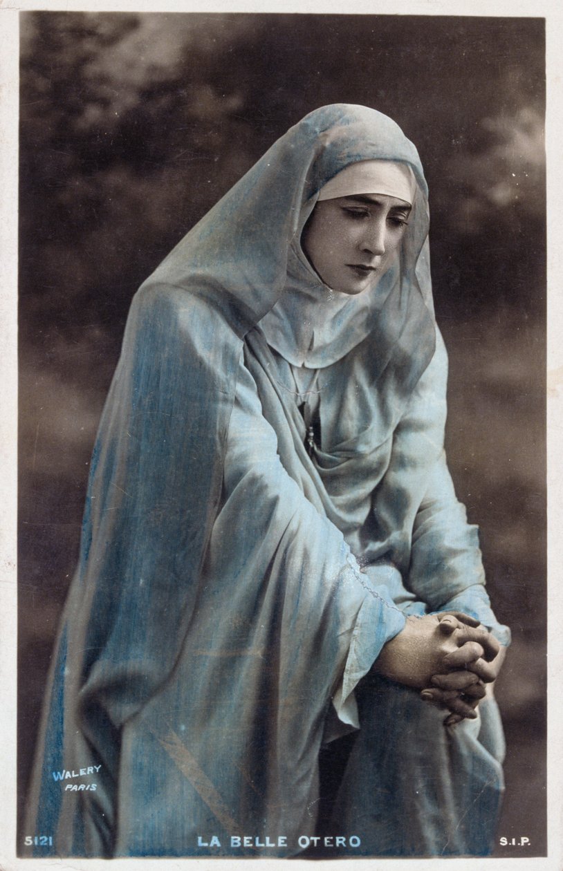La Belle Otero (1868-1965) - hiszpańska aktorka, tancerka i kurtyzana. autorstwa French Photographer
