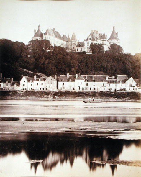 Odpływ, Dolina Loary, ok. 1880-90 (zdjęcie czarno-białe) autorstwa French Photographer