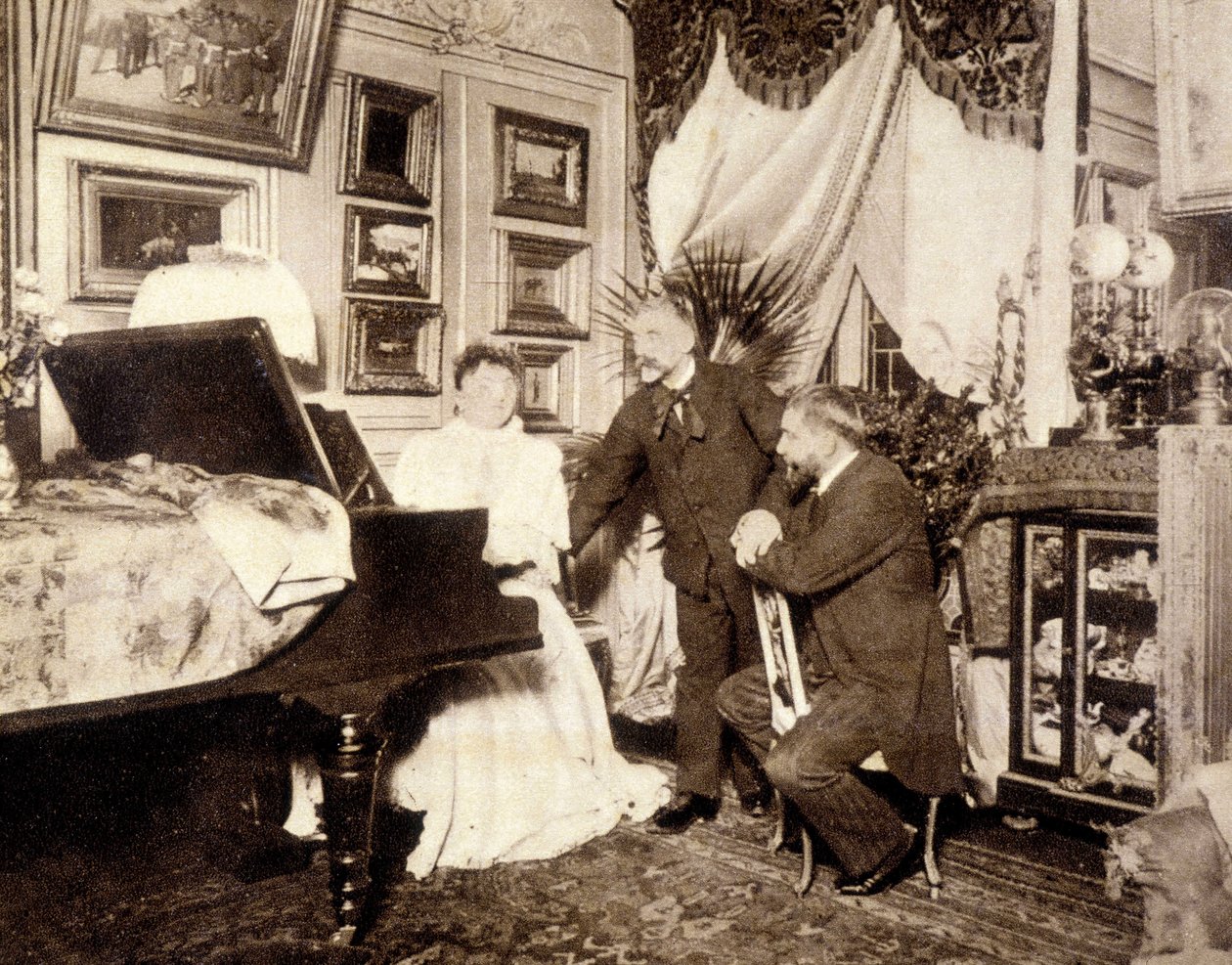 Mallarme i Manet - fotografia autorstwa French Photographer