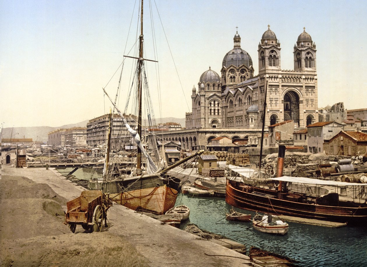 Katedra w Marsylii, 1890-1900 autorstwa French Photographer