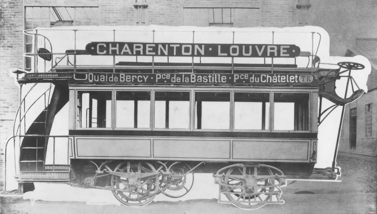 Tramwaj elektryczny N.J. Raffards, 1881 r. autorstwa French Photographer