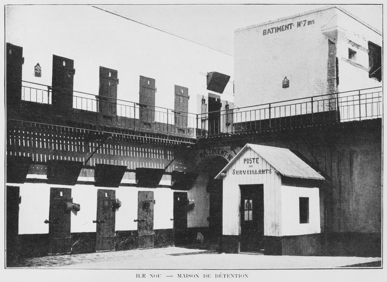 Nowa Kaledonia, Isle of Nou, House of Detention, z La Depeche Coloniale, 1903 autorstwa French Photographer