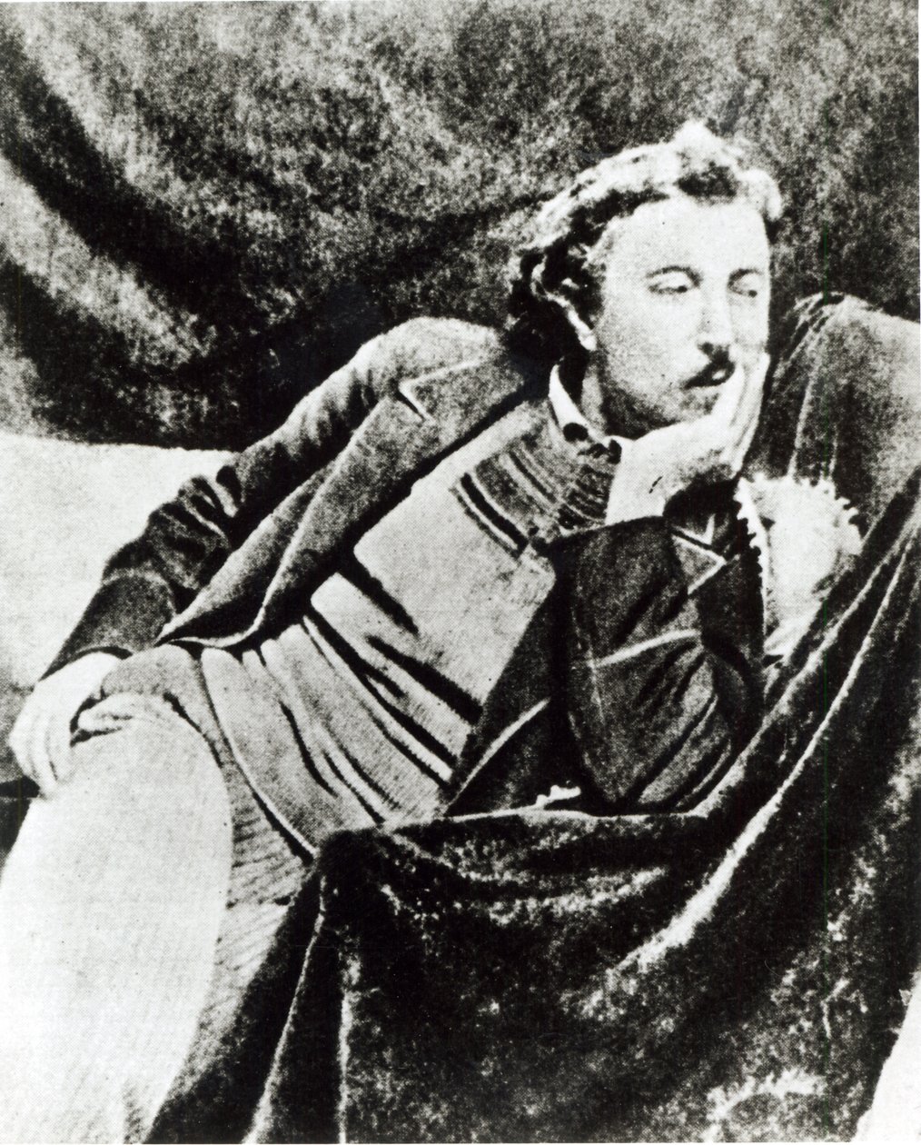 Paul Gauguin (1848-1903) (zdjęcie czarno-białe) autorstwa French Photographer