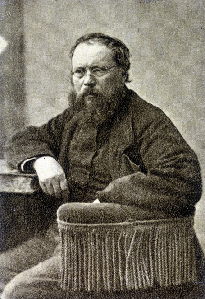 Pierre Joseph Proudhon (1809 - 1865). Francuski teoretyk socjalistyczny, prekursor anarchizmu. autorstwa French Photographer