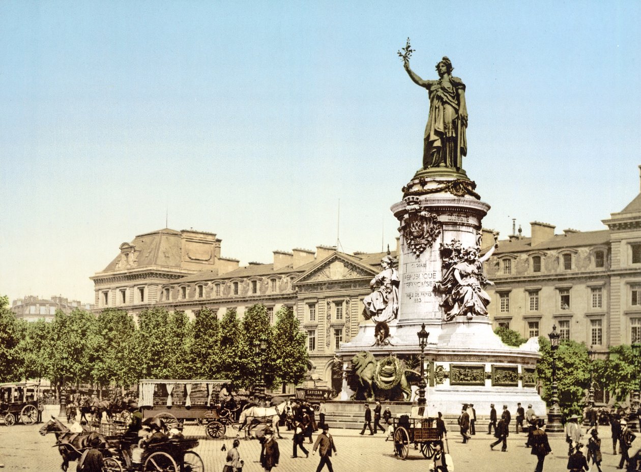 Place de la Republique, Paryż, wyd. 1900 autorstwa French Photographer