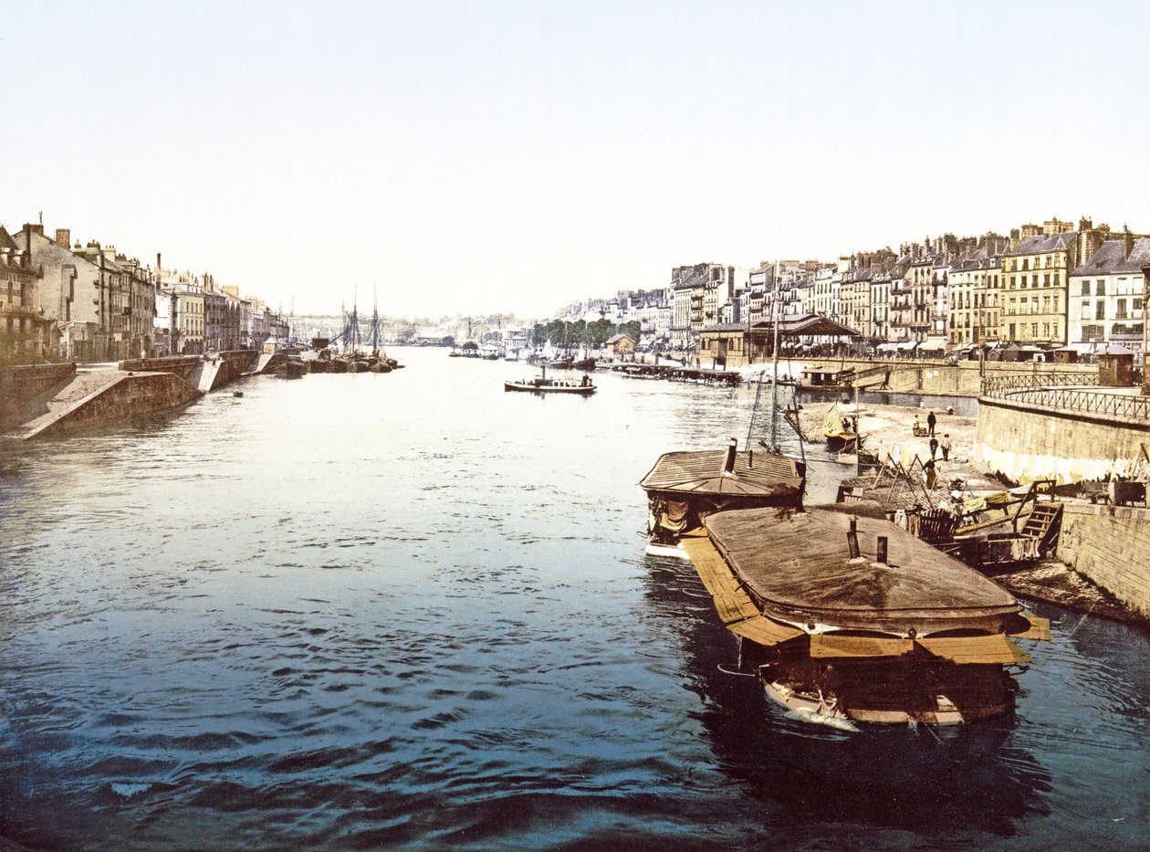 Statki wycieczkowe na Loarze w Nantes, wyd. 1890-1900 autorstwa French Photographer