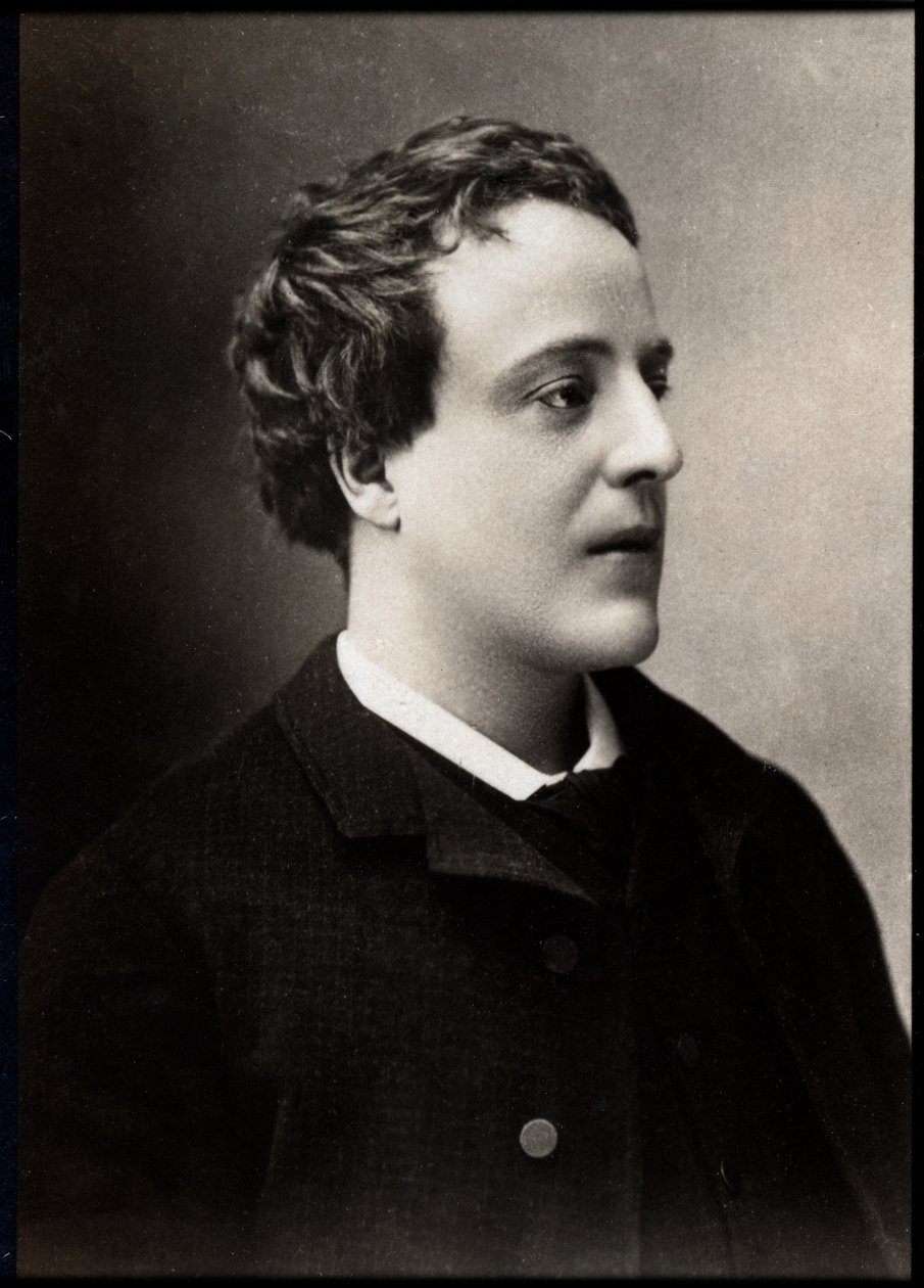 Portret Adolphe Leon Willette (1857-1926), francuskiego malarza, ilustratora, karykaturzysty i litografa. autorstwa French Photographer