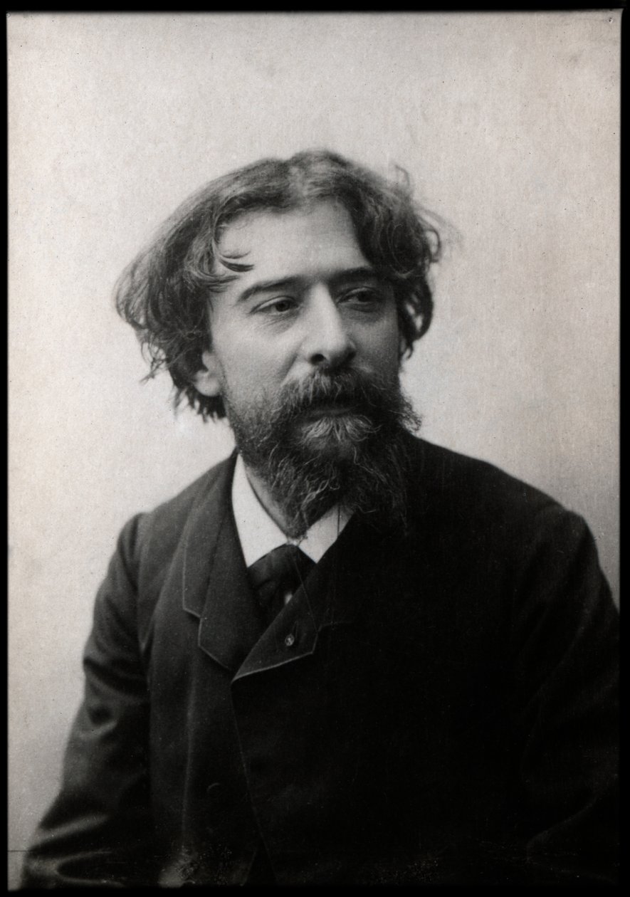 Portret Alphonse Daudeta (1840-1897), francuskiego powieściopisarza. autorstwa French Photographer