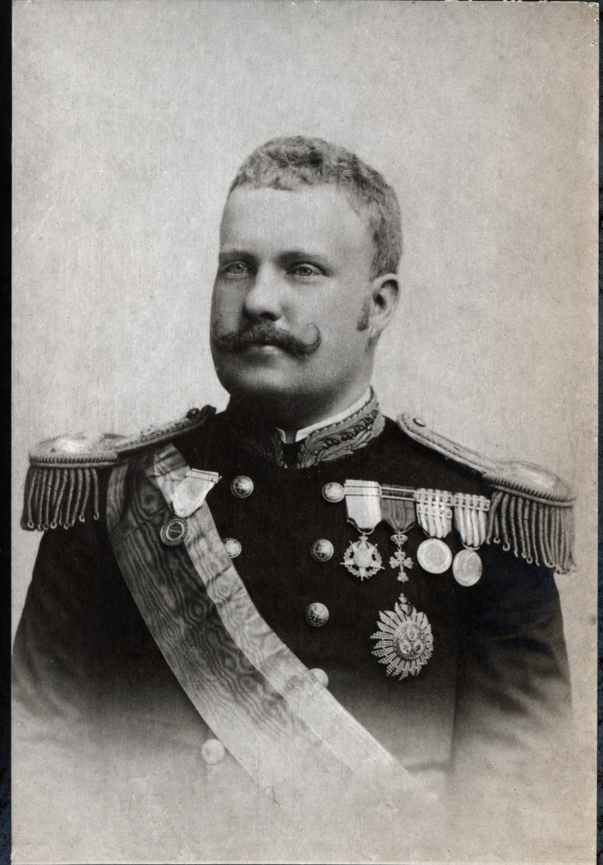 Portret Karola I Portugalii (1863-1908), króla Portugalii. autorstwa French Photographer