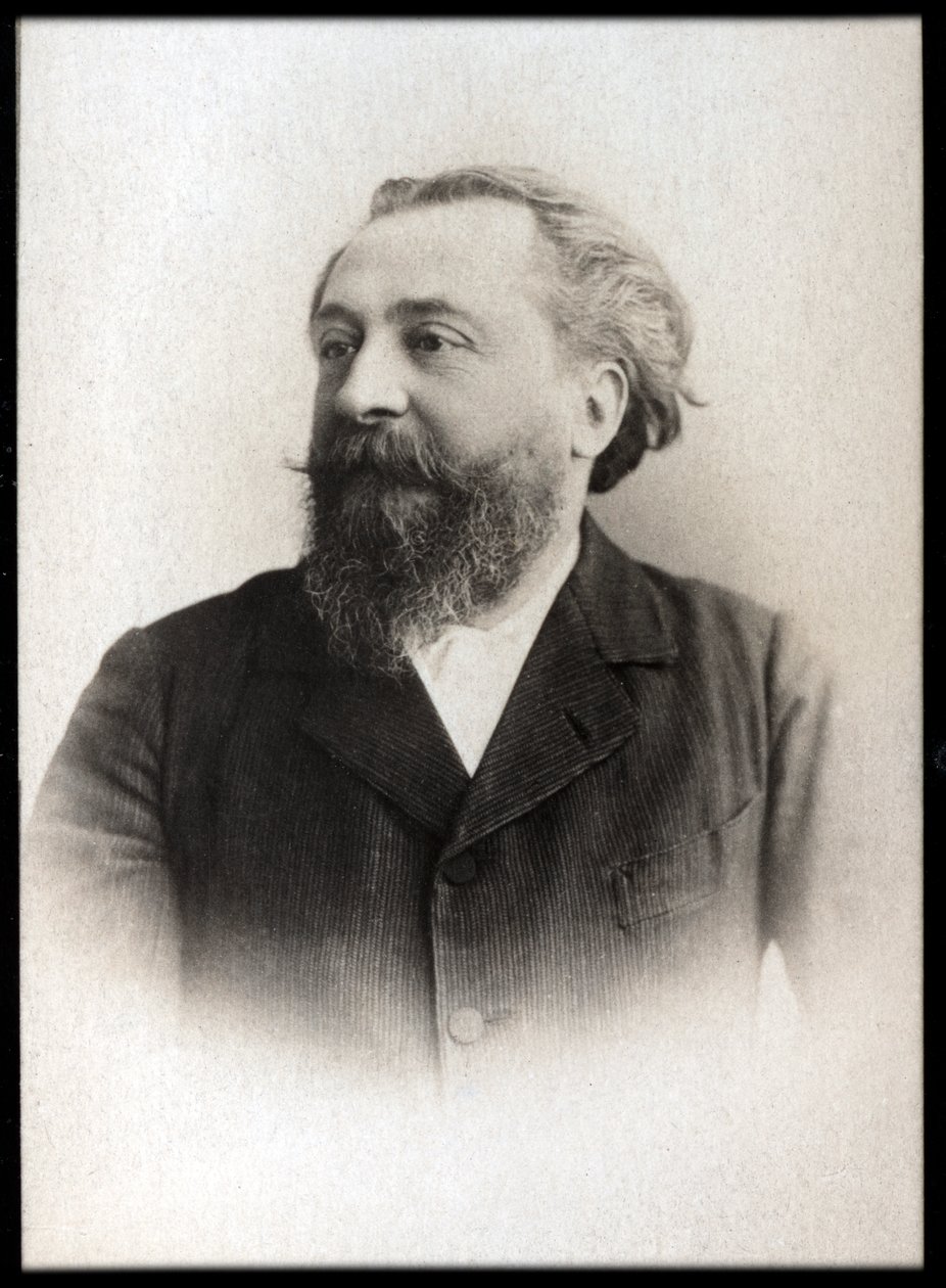 Portret Catulle Mendesa (1841-1909), francuskiego poety. autorstwa French Photographer