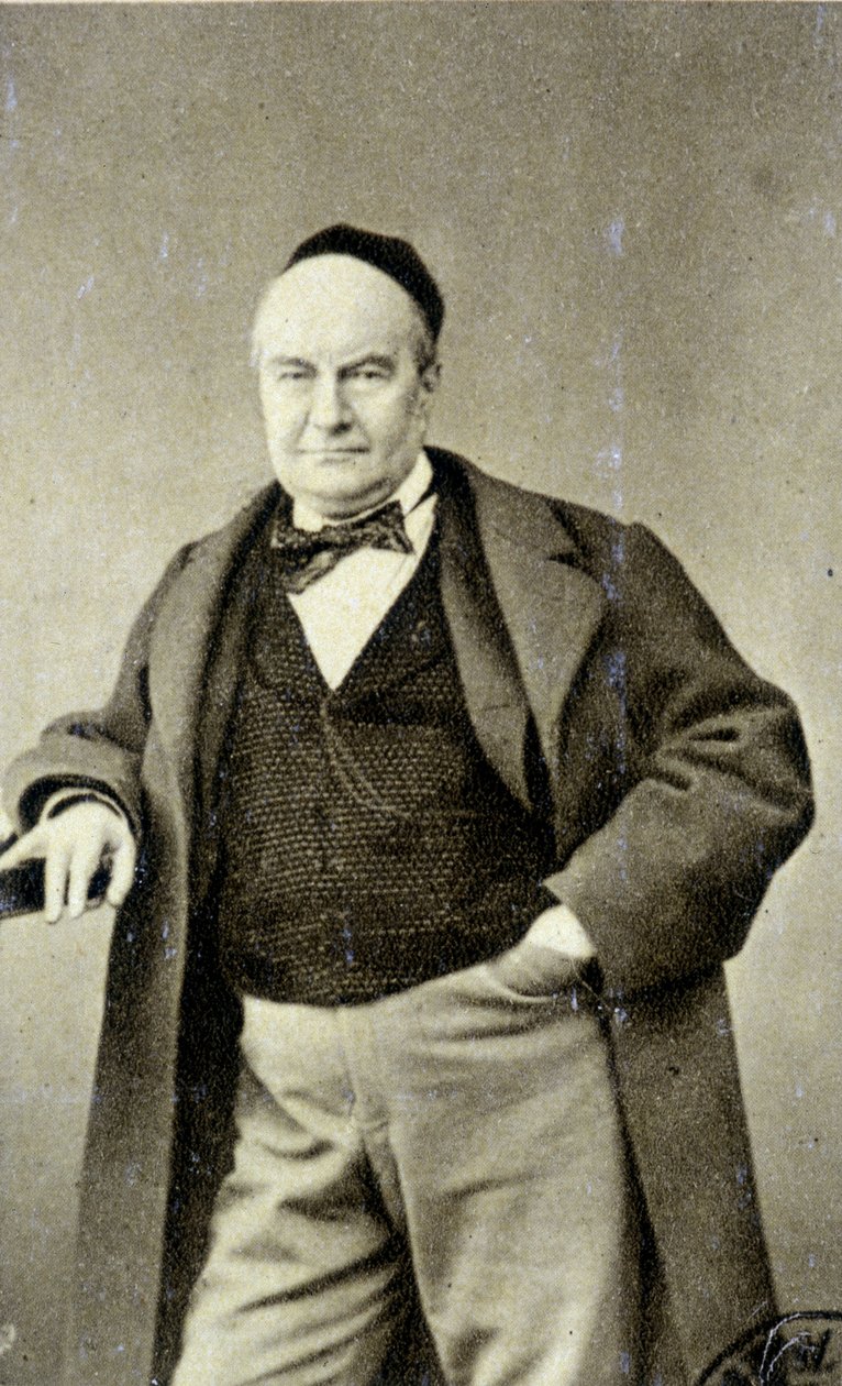 Portret Charlesa Augustina Sainte Beuve (1804 - 1869) (Sainte-Beuve), pisarza, dziennikarza i krytyka literackiego. autorstwa French Photographer