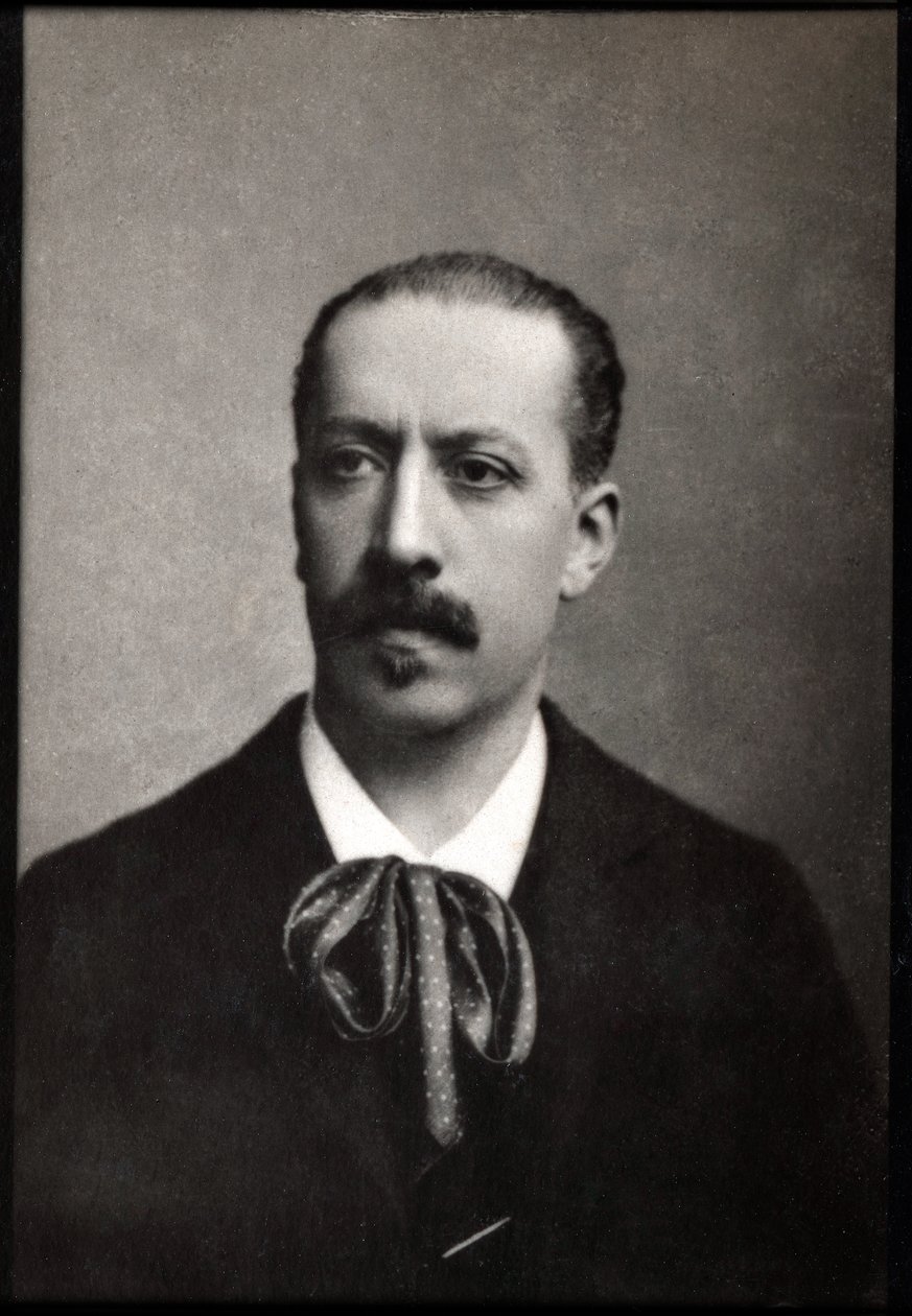 Portret Charlesa Marie Jean Albert Widor (1844-1937), francuskiego organisty, kompozytora i pedagoga. autorstwa French Photographer