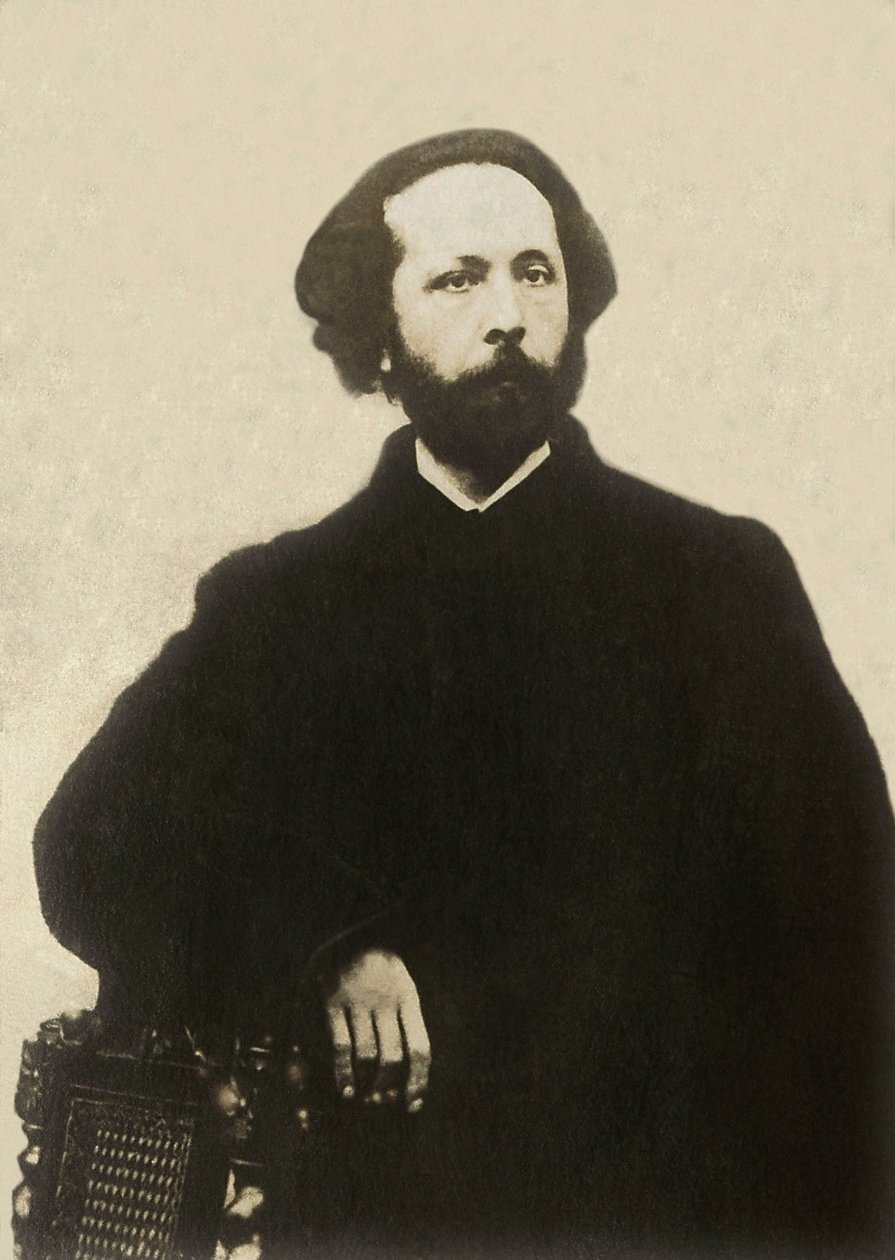 Portret Edouarda Lalo (1823-1892), francuskiego kompozytora. Fotografia, koniec XIX wieku, Paryż. autorstwa French Photographer