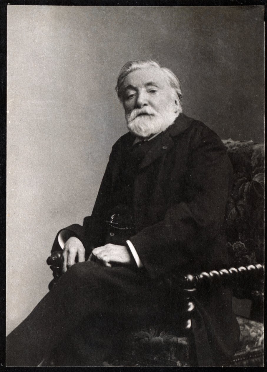 Portret Etienne Charles Henri, wicehrabiego Bornier (1825-1901), francuskiego poety i dramaturga. autorstwa French Photographer