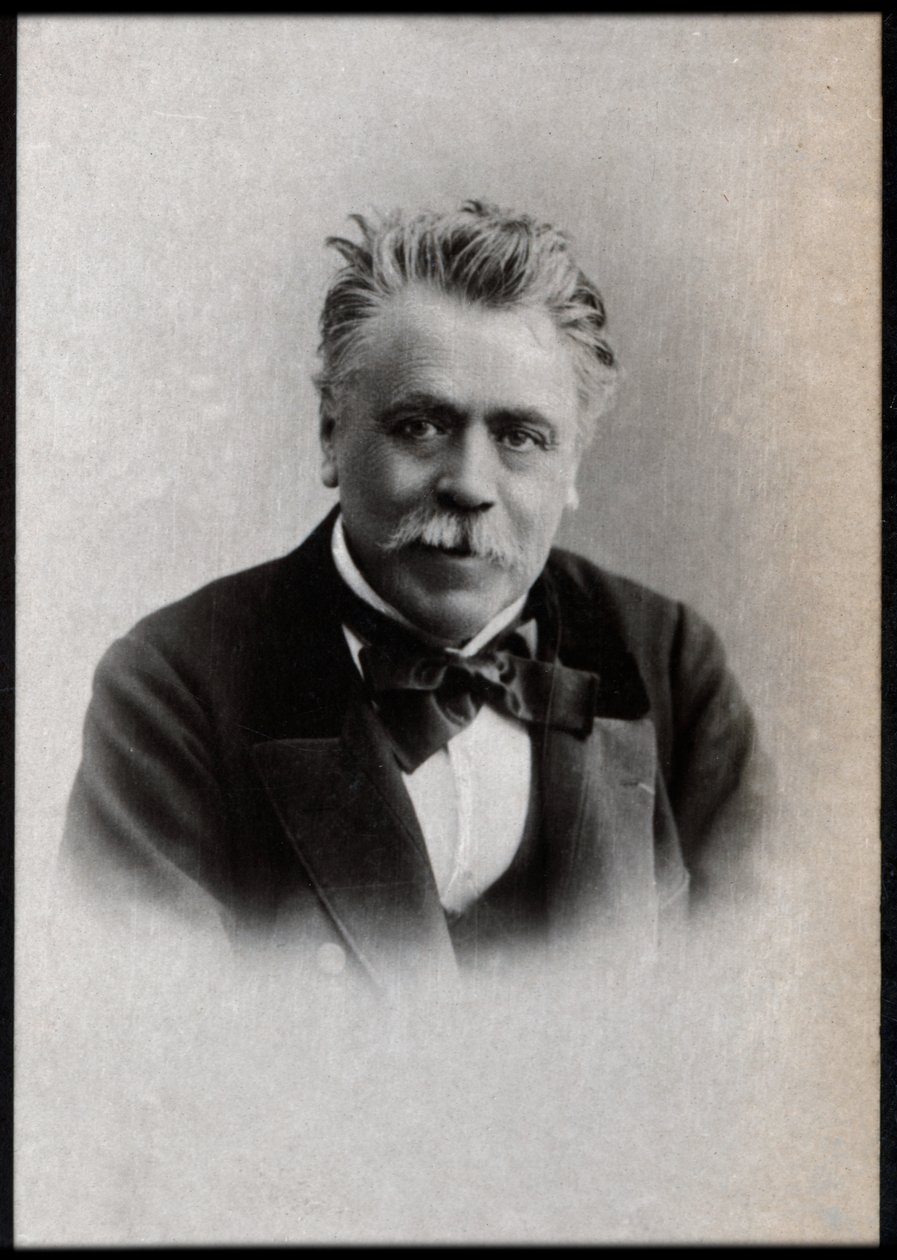 Portret Henri Francois Becque (1837-1899), francuskiego dramaturga. autorstwa French Photographer