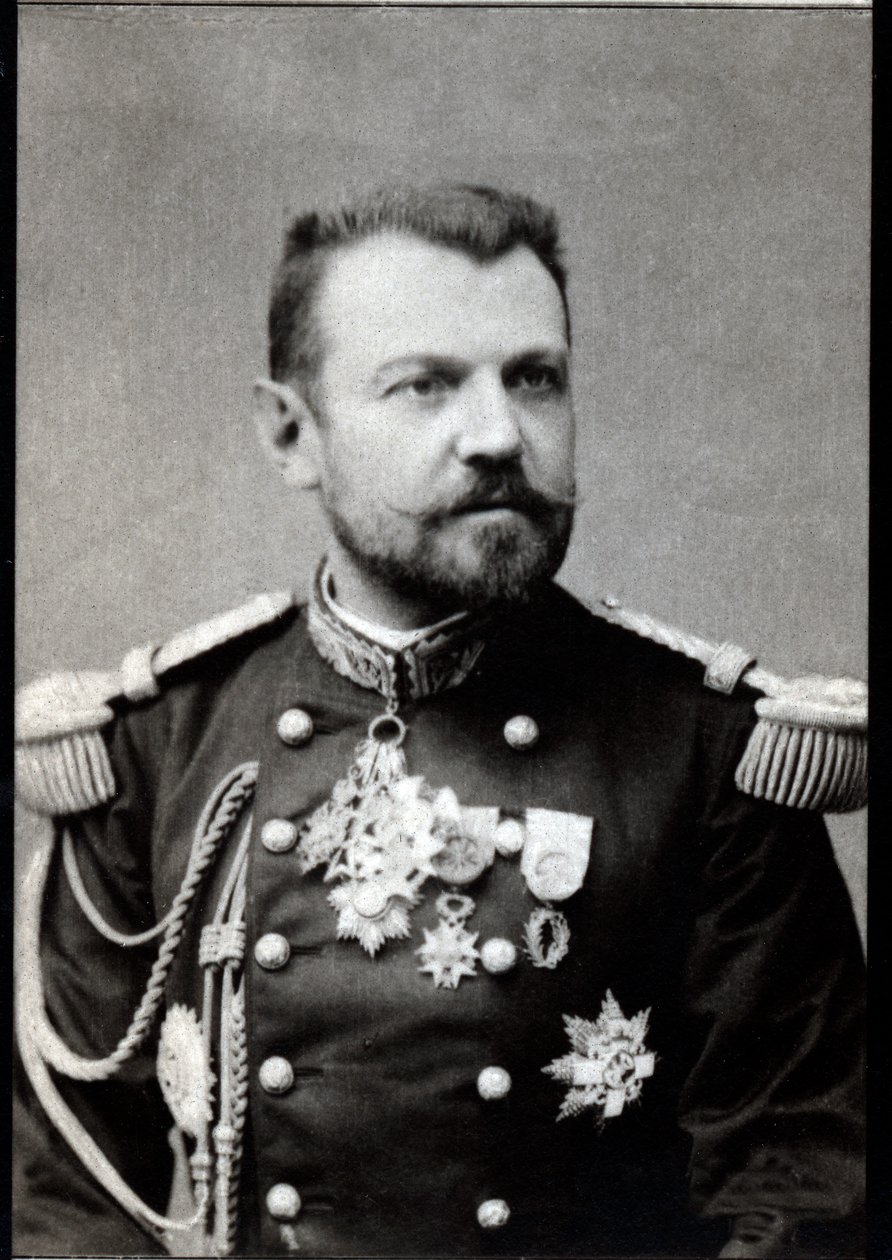 Portret Henri Joseph Brugere (1841-1918), francuskiego generała. autorstwa French Photographer