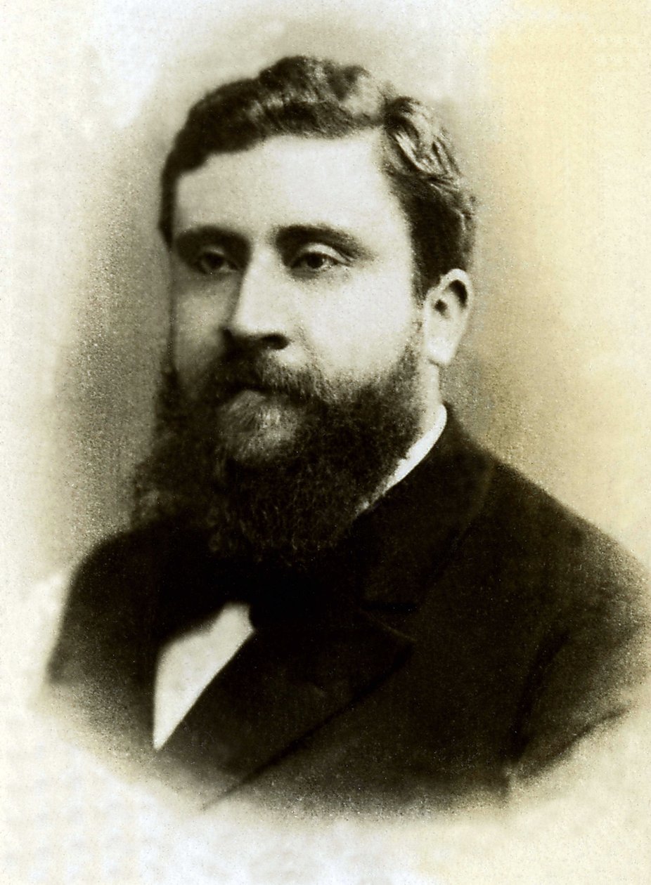 Portret Jeana Jauresa (1859-1914), francuskiego polityka. autorstwa French Photographer