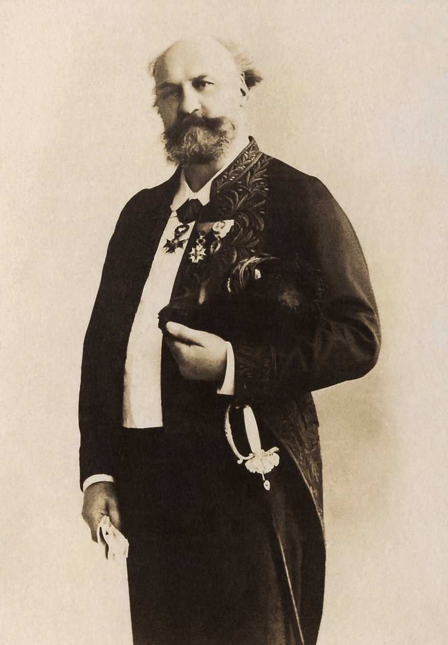 Portret Julesa Eugene Lenepveu (1819-1898), francuskiego malarza. autorstwa French Photographer