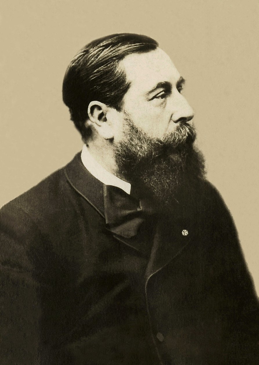 Portret Leo Delibesa (1836-1891), francuskiego kompozytora. autorstwa French Photographer