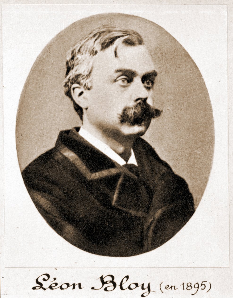 Portret Léona Bloya (1846 - 1917), francuskiego pisarza. 1895 autorstwa French Photographer