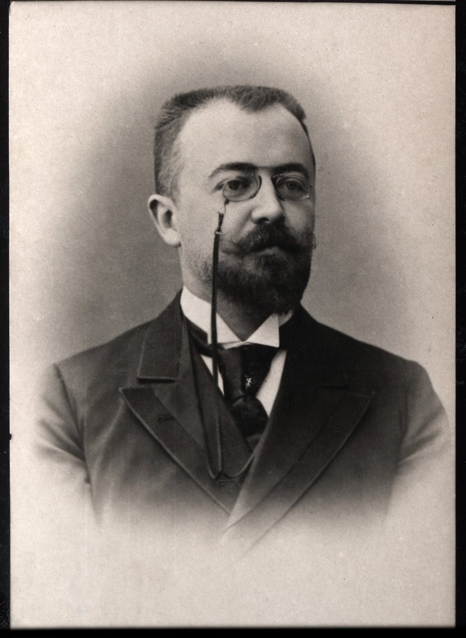 Portret Marcela Prevosta (1862-1941), francuskiego pisarza i dramaturga. autorstwa French Photographer