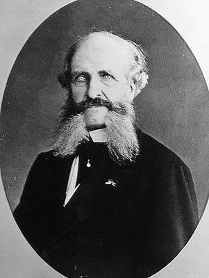 Portret Noëla Guéneau de Mussy, ok. 1870 (zdjęcie czarno-białe) autorstwa French Photographer