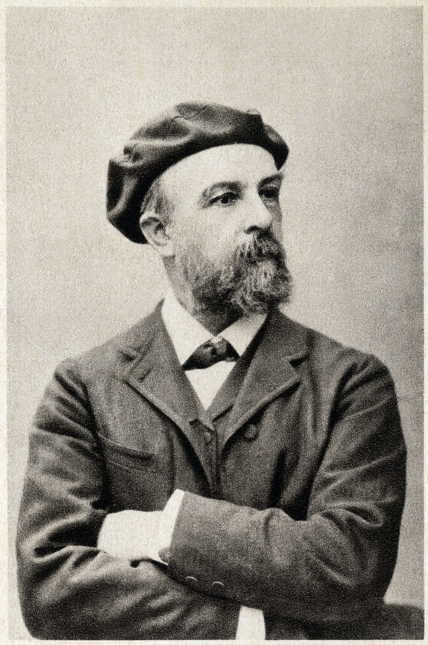 Portret Odilona Redona (1840-1916), francuskiego malarza. Fotografia autorstwa French Photographer