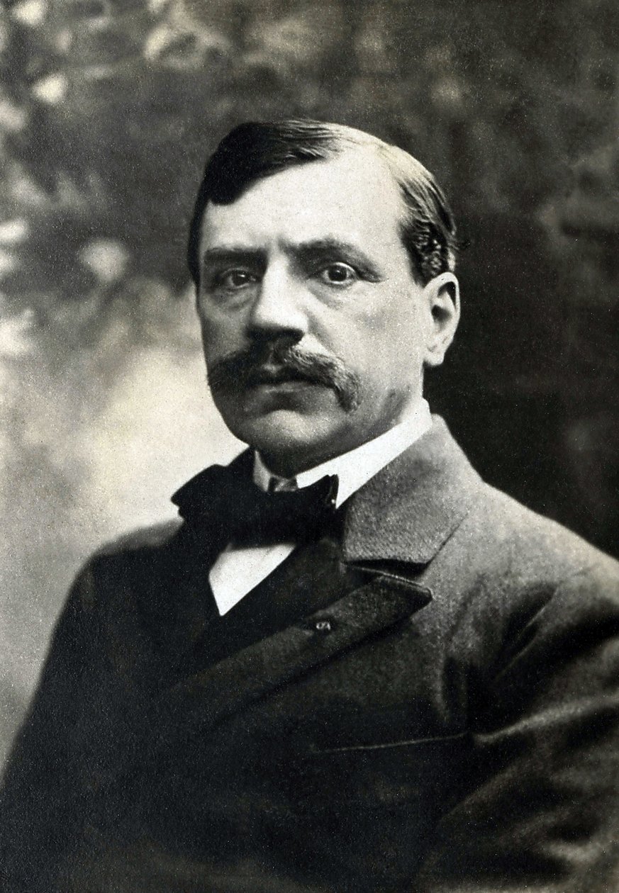 Portret Paula Bourgeta (1852-1935), francuskiego pisarza autorstwa French Photographer