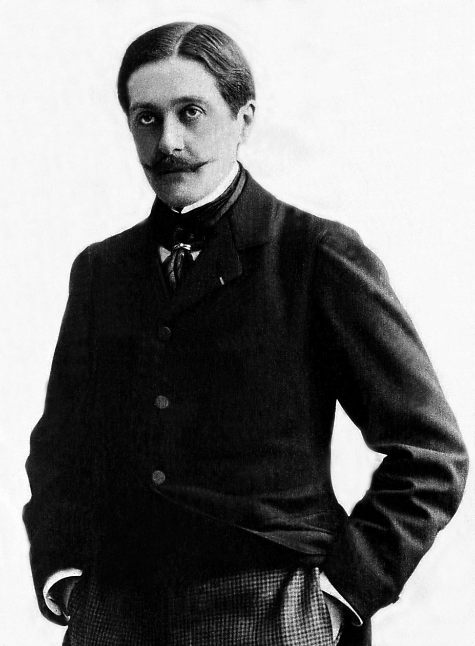 Portret Paula Hervieu (1857-1915), francuskiego pisarza i dramaturga. autorstwa French Photographer