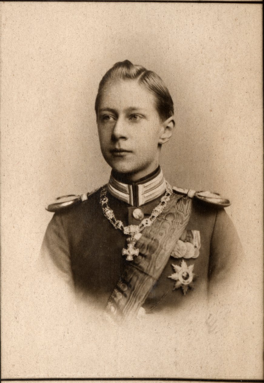 Portret księcia Williama (1882-1951), niemieckiego następcy tronu autorstwa French Photographer