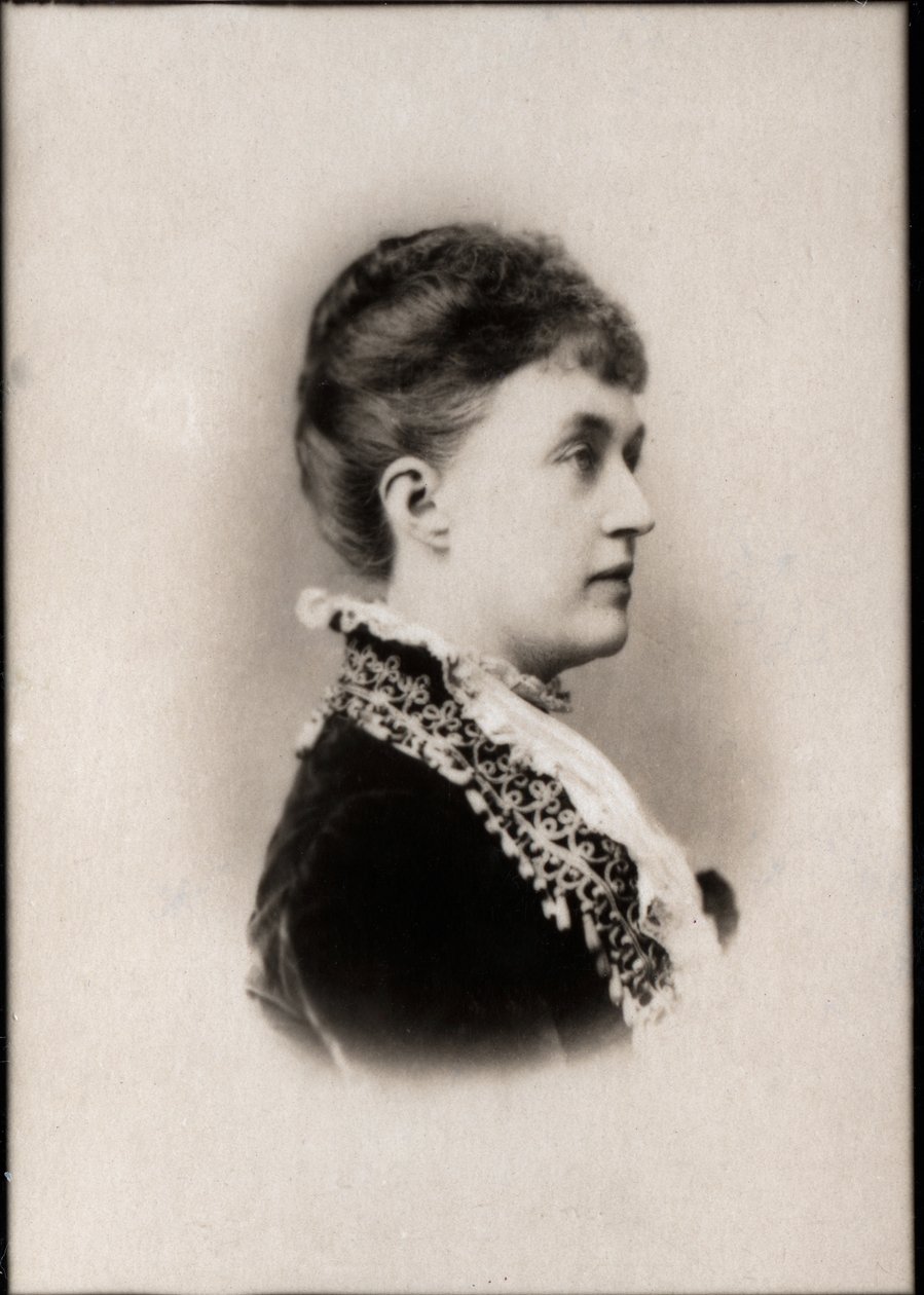Portret księżnej Adelheid Marie z Anhalt Dessau (1833-1916), wielkiej księżnej Luksemburga. autorstwa French Photographer