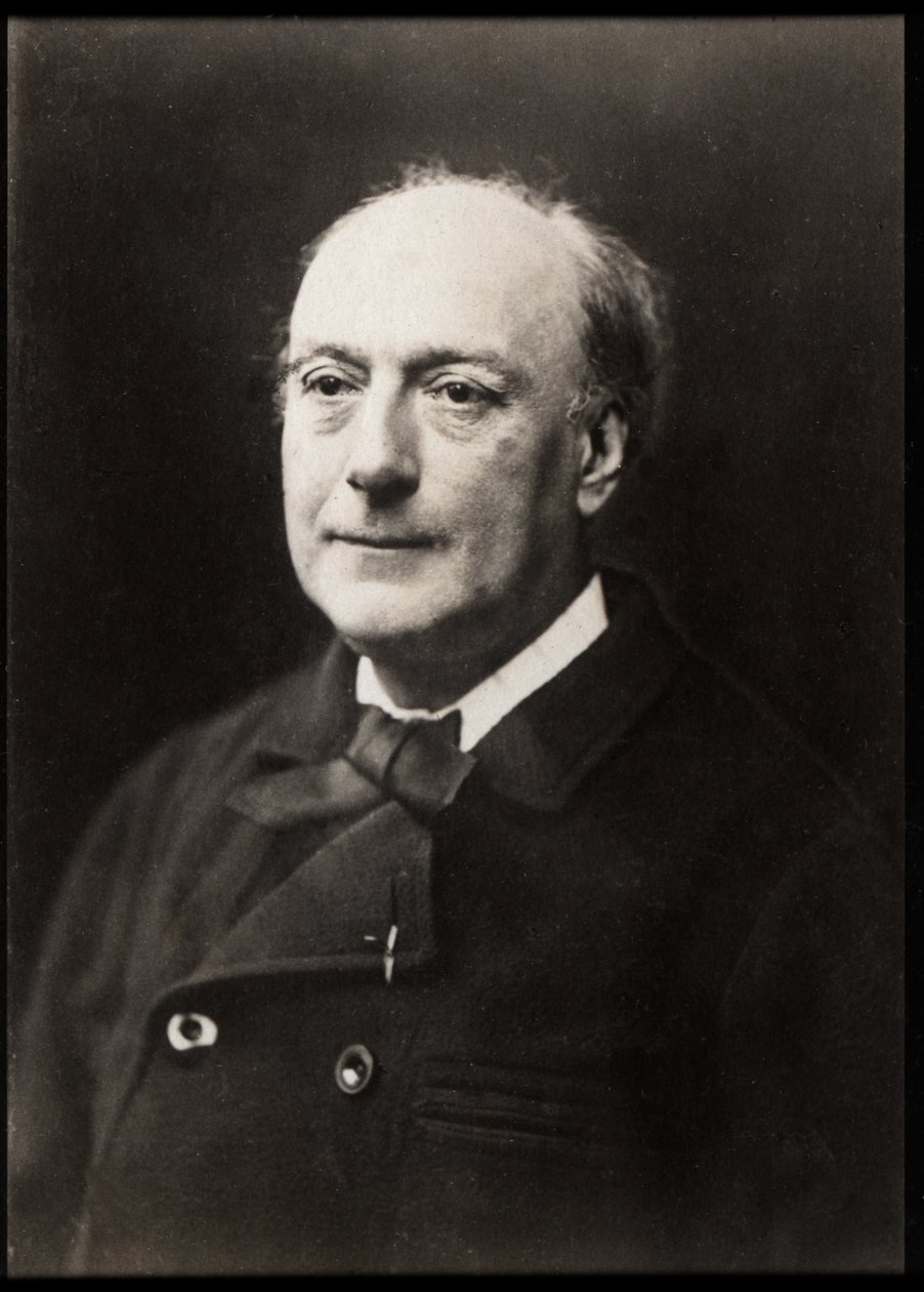 Portret Teodora de Banville (1823-1891), francuskiego poety. autorstwa French Photographer