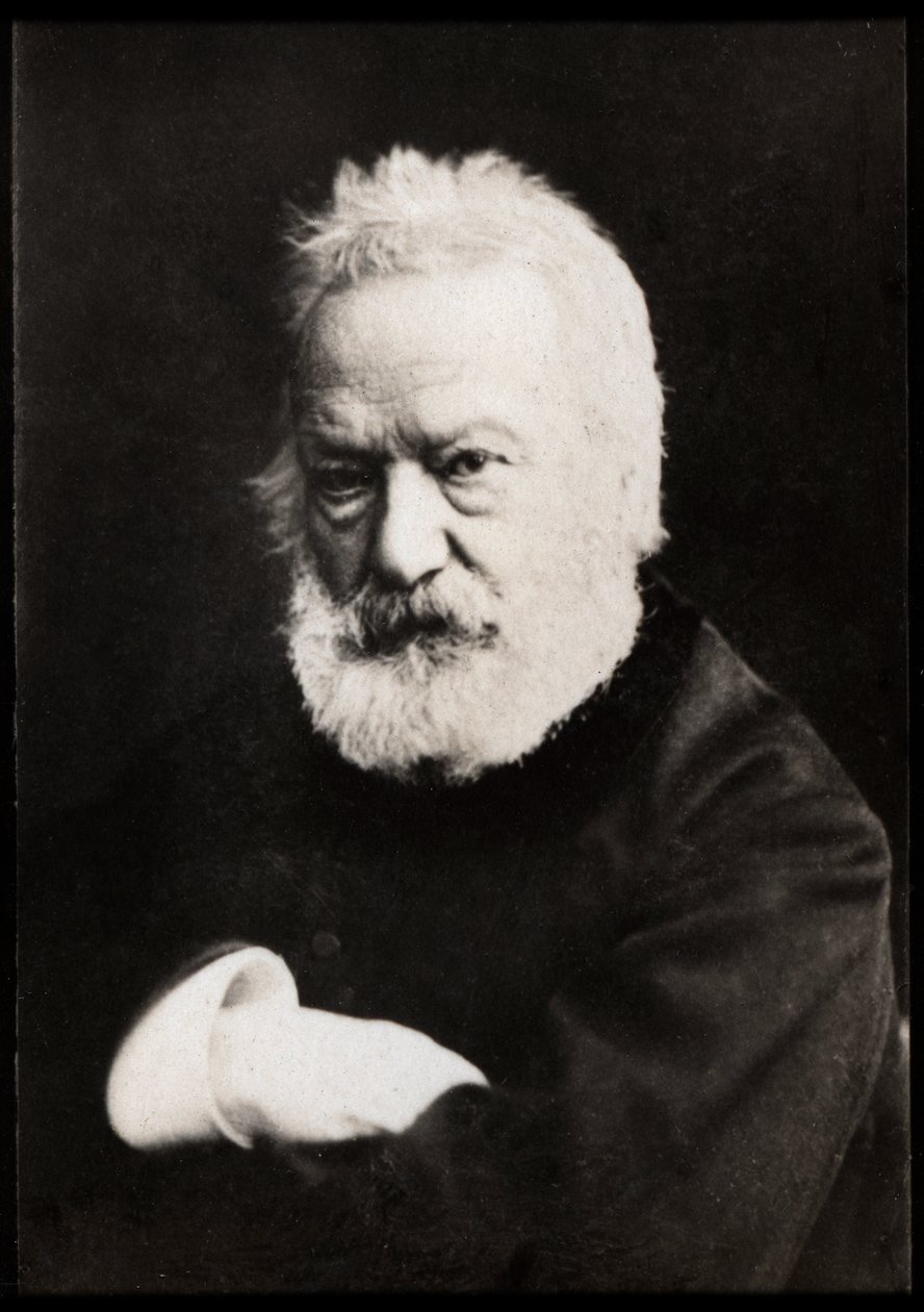 Portret Victora Hugo (1802-1885), francuskiego poety, dramaturga, powieściopisarza, eseisty. autorstwa French Photographer