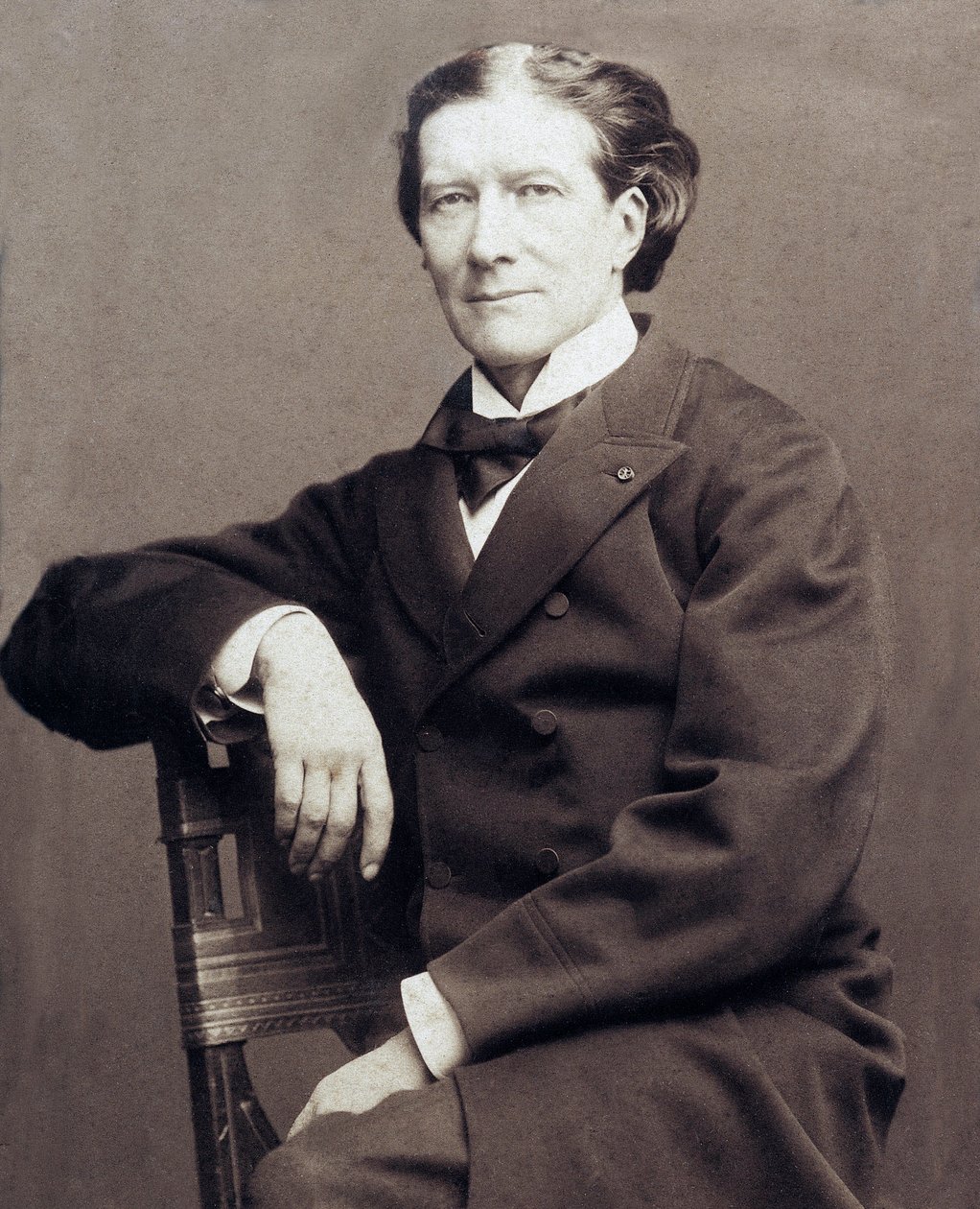 Portret wiktoriańskiego Sardou (1831-1908), francuskiego dramaturga autorstwa French Photographer