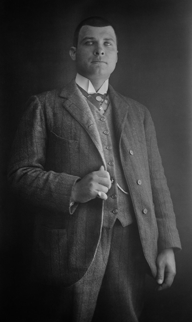 Portret mężczyzny, region Bourmont w Haute-Marne (Haute Marne), ok. 1880 r. Fotografia. Kolekcja Ducos. autorstwa French Photographer