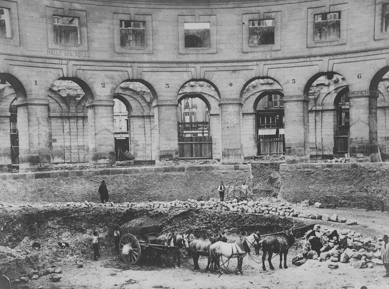 Rekonstrukcja Halle au Blé, Paryż autorstwa French Photographer